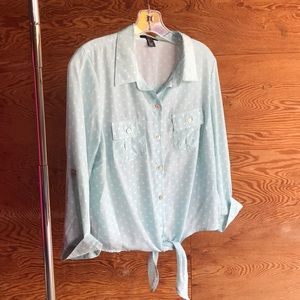 Forever 21 Front-tie Blouse